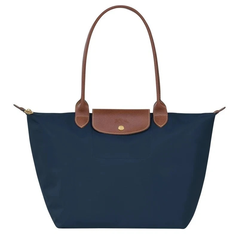 New Longchamp Le Pliage tote bag Travel Bag Nylon Handbag Blue Medium UK STOCK
