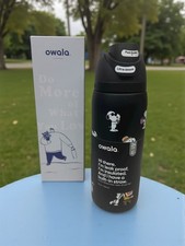 Snoopy Owala 32oz Water Bottle Stainless Steel Black Insulated Exclusive