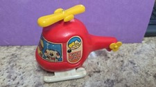 Vintage Tomy Catch 'N Carry Helicopter Toy With Drop String And Spinning Blades