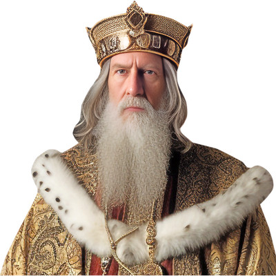 Charles The Great (Gold) Half Body Buddy Cutout