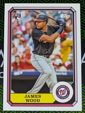 James Wood (RC) 2025 Topps Archives 1987 Boardwalk & Baseball Insert 87BB-3 Nats