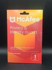 McAfee Privacy  Identity Guard 1-Year Subscription 1 User NEW SEALED