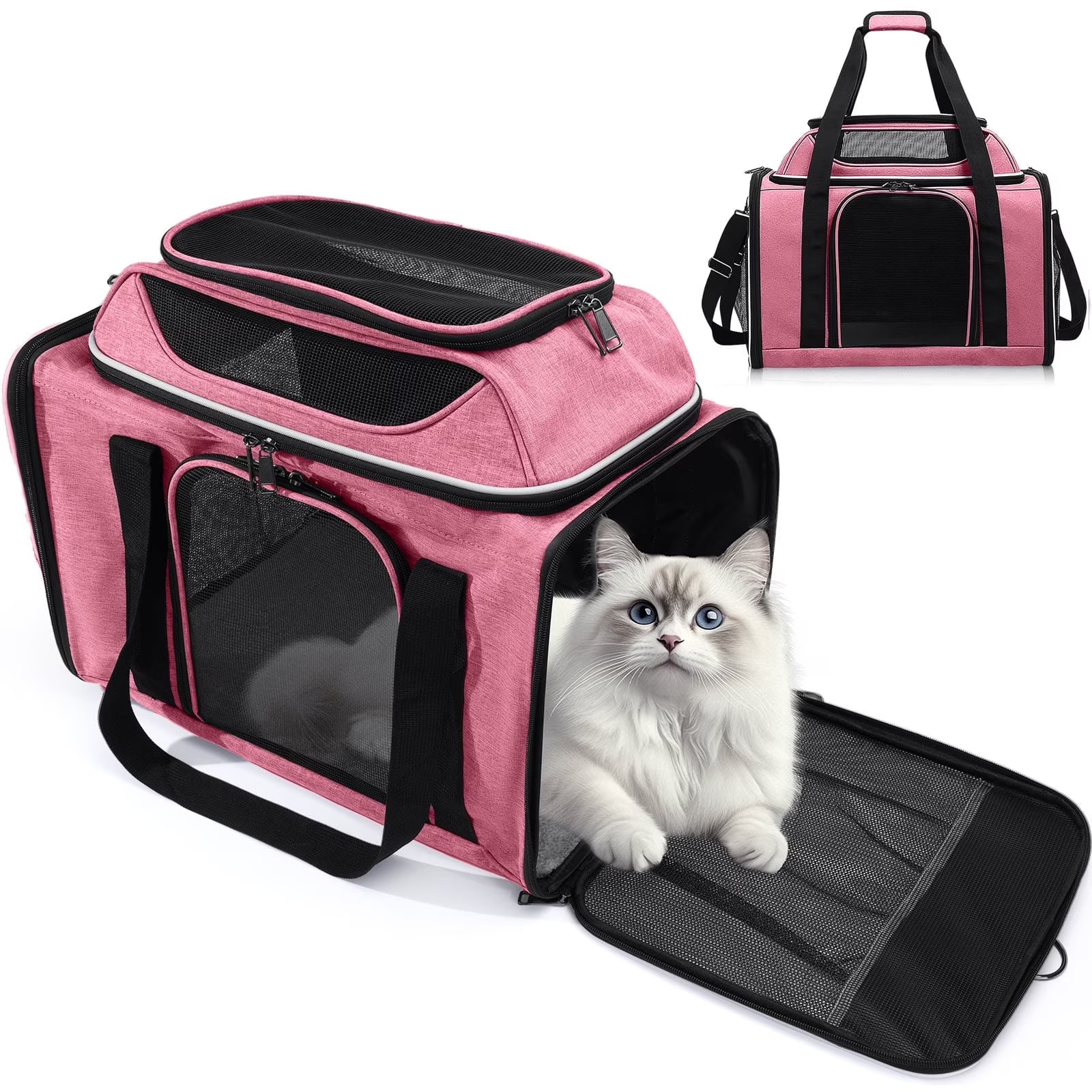 Carrier for Pet up to 17Lbs, TSA Airline Approved Waterproof