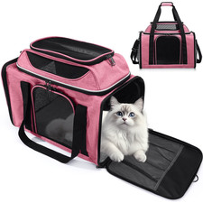 Carrier for Pet up to 17Lbs, TSA Airline Approved Waterproof Top-Expandable
