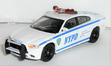 1/64  NYPD / NEW YORK POLICE DEPARTMENT / 2012 DODGE HEMI CHARGER Rubber Tire