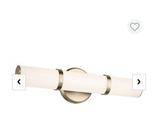 Kichler Rosh 1 Light Linear Bath, Champagne Bronze/White - 55189CPZLED