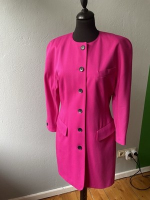 Escada Margaretha Ley Jacke Mantel Blazer 36 vintage Pink 80er Jahre