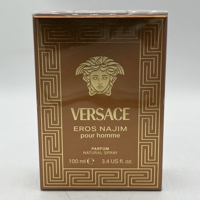 Versace Eros Najim Pour Homme Parfum for Men  3.4 oz 100 Ml New Sealed Authentic