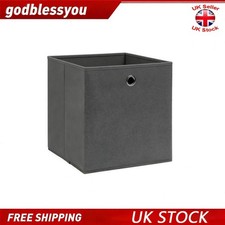 Foldable Fabric Storage Boxes Square Drawer Canvas Cubes for Toys Organizing