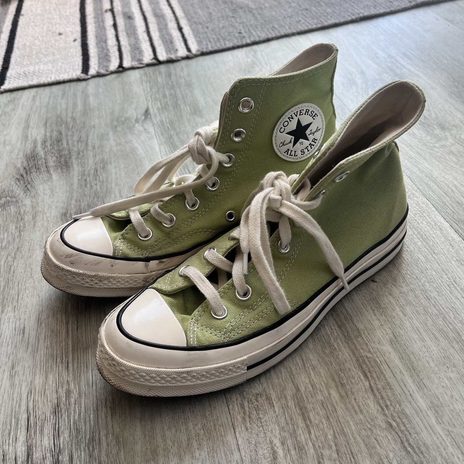 Converse Chuck 70’s High Tops Shoes Light Green Green Women's 7.5 Men's 5.5