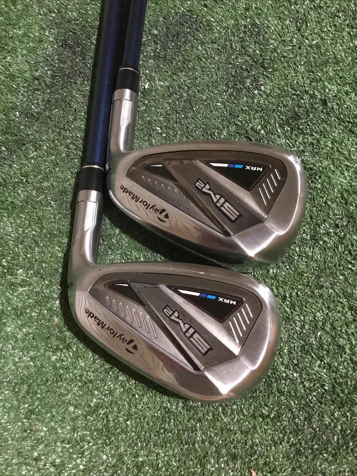 Taylormade SIM2 Max Irons Set 5-PW, No 7i Seniors Ventus 5A Blue Graphite Shafts - Image 4 of 4