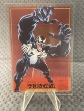 2024 SkyBox Marvel Masterpieces '92 Platinum Venom Clear Cut Card #97