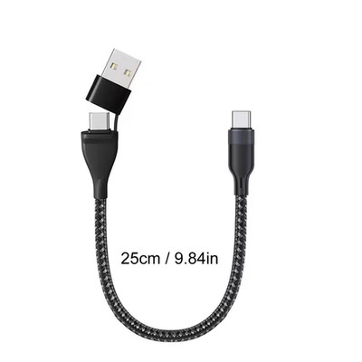 USB C Auf USB C Kabel Kurz 25CM USB-C Kabel 66W Schnellladekabel USB Typ C Für .