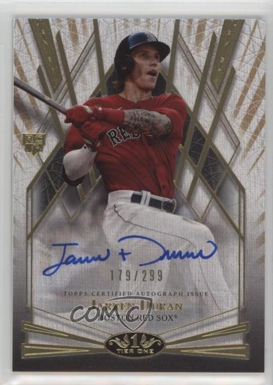 2022 Topps Tier One Break Out 179/299 Jarren Duran #BOA-JND Rookie Auto RC v9t