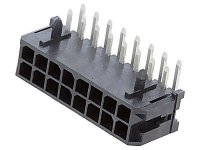 43045-1601 MicroFit 3.0 RA Hdr W/TH DR 15Au 16Ckt MOLEX