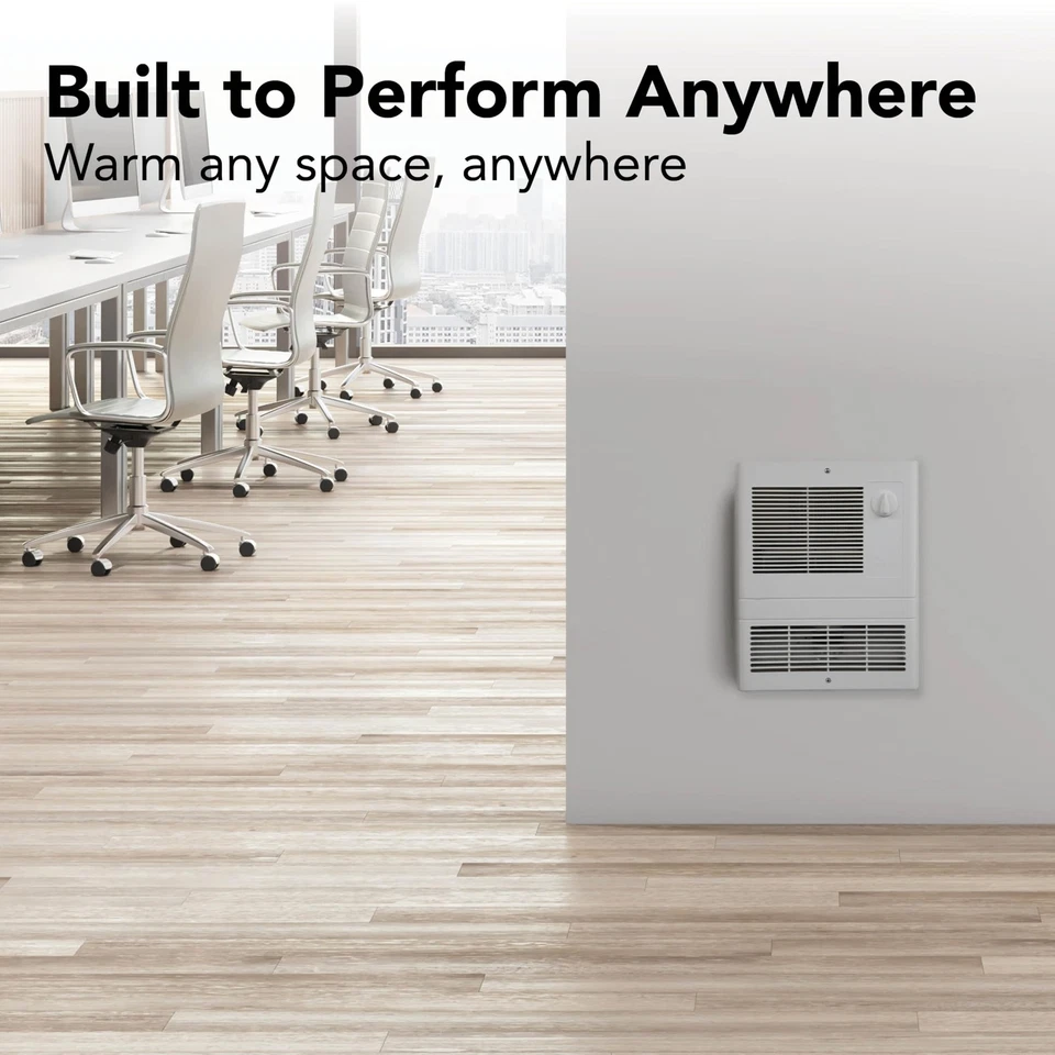 9815WH High Capacity Wall Heater with Built-In Adjustable Thermostat, 1500W, ... - Image 4 of 4