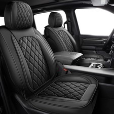 Mirozo Dodge Ram Seat Covers Full Set5pcs Setflat Back Black