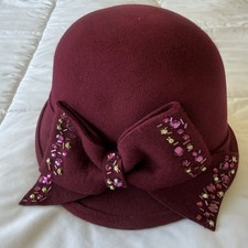 Something Special Womens Burgundy Wool Felt C...