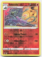 Spada e Scudo Salazzle 028/202 NM Pokemon Reverse Holo Carta Tcg Non Comune