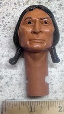 1966 MARX BOTW BEST OF THE JOHNNY WEST 12" ACTION FIGURE CHIEF CHEROKEE HEAD NM