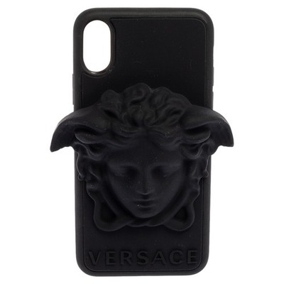 Versace Black Silicone Medusa iPhone X Cover | eBay
