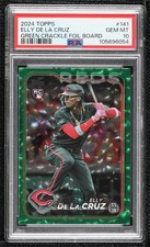 2024 Topps Series 1 Green Crackle Foil /499 Elly De La Cruz PSA 10 GEM MT 0ma6