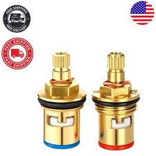 Effortless Installation Brass  Ceramic Faucet Cartridge - 20 Teeth G1/2 Pair
