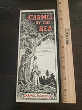 Rare c. 1920 Carmel By the Sea California Real Estate Advertising Brochure