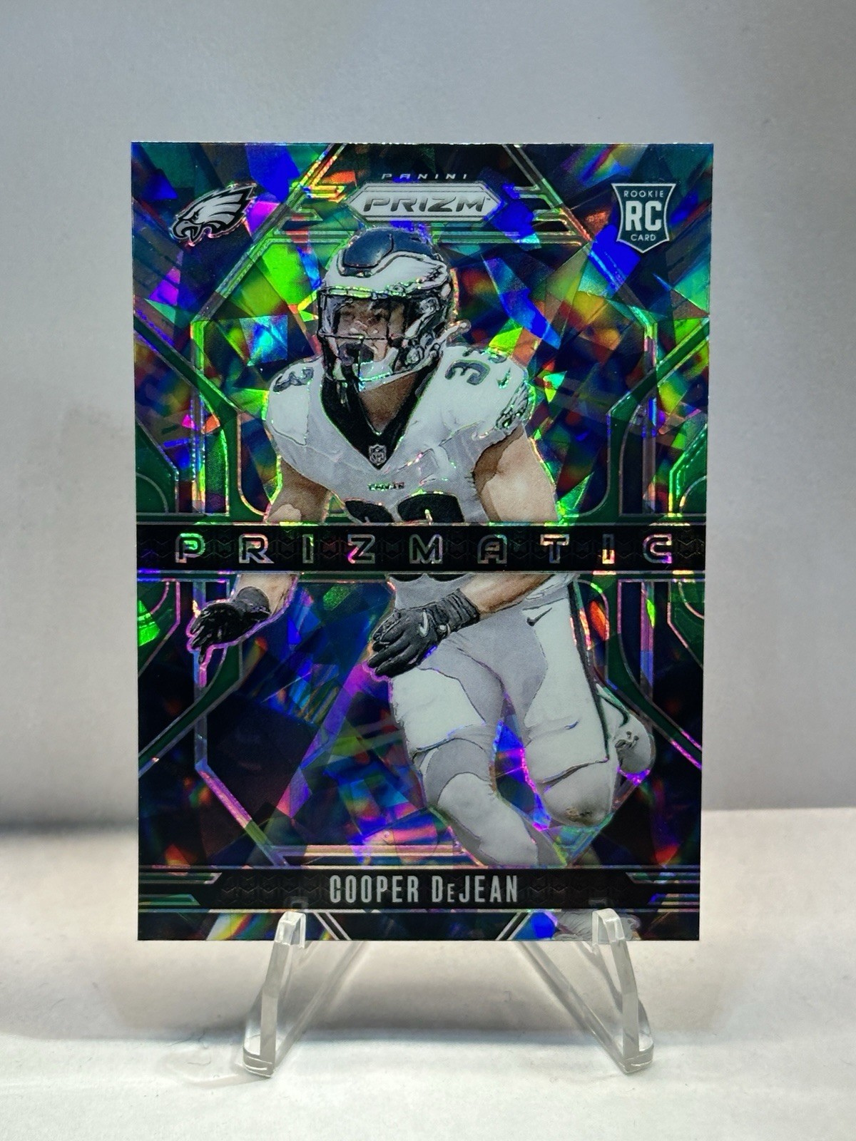 2024 Panini Prizm - Prizmatic Cooper DeJean #6 Green Wave Prizm (RC)