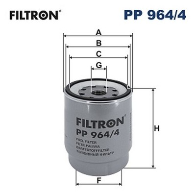 FILTRON Kraftstofffilter PP 964/4 Anschraubfilter mit Wasserabscheider für VOLVO