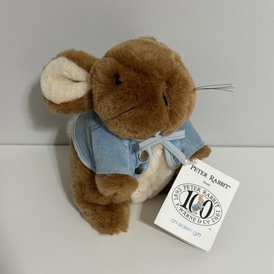 Vintage Eden Peter Rabbit Plush Beatrix Potter With Tags 1993 100th Anniversary