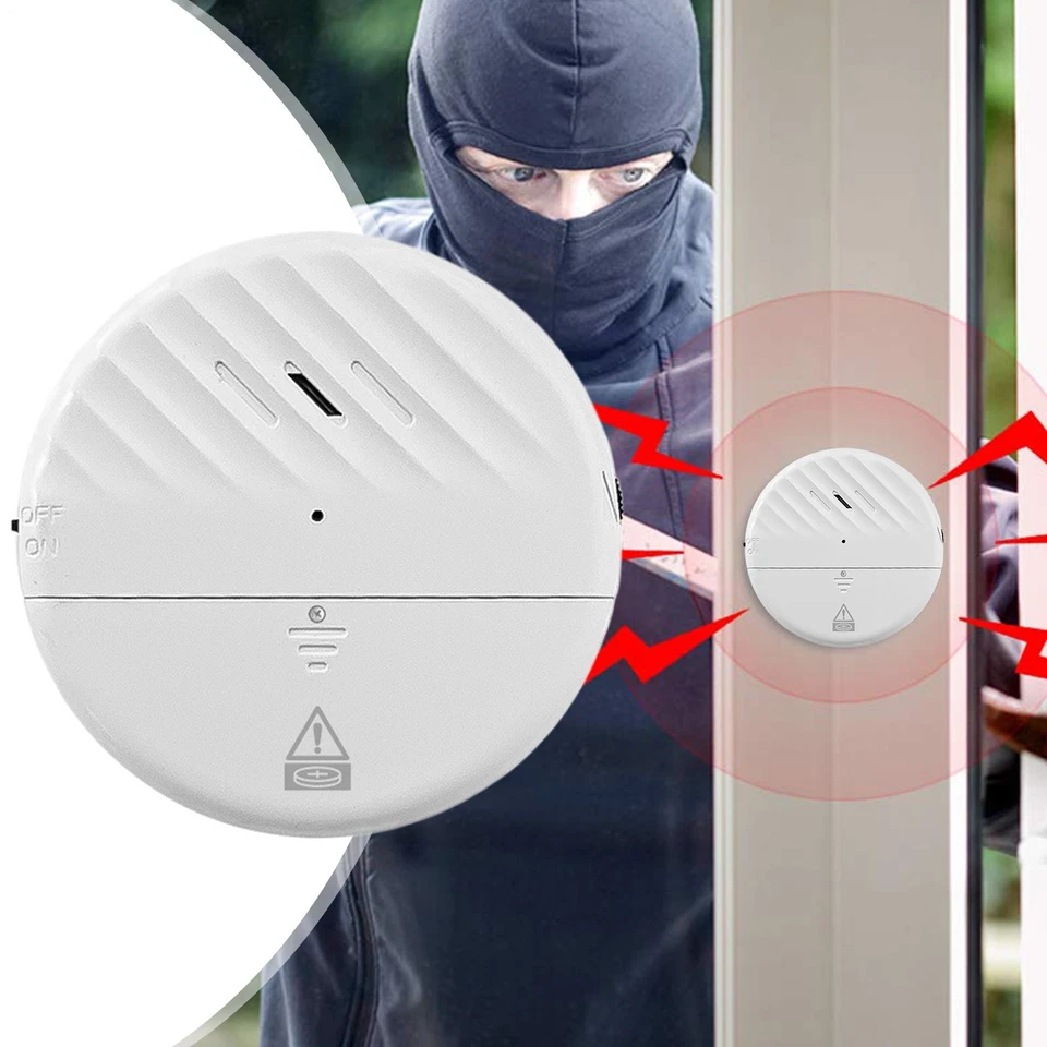 Window Alarm System Ultra Loud 125 Db Alarms With Advanced Vibration Sensor - Image 2 of 4