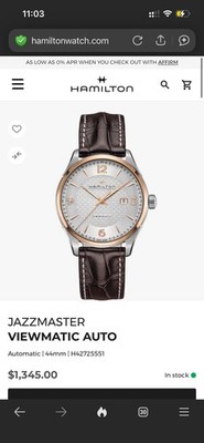 Hamilton Jazzmaster Silver Men's Leather Strap Watch - H42525551