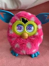 FURBY Boom Polka Dot Pink And White Interactive Talking Kids Toy *Clean & Works*