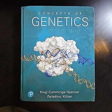 Concepts of Genetics - Hardcover, by Klug Wil...