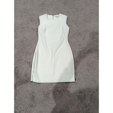 Elizabeth and James White Sleeveless Side Zip Shift Dress Size 10