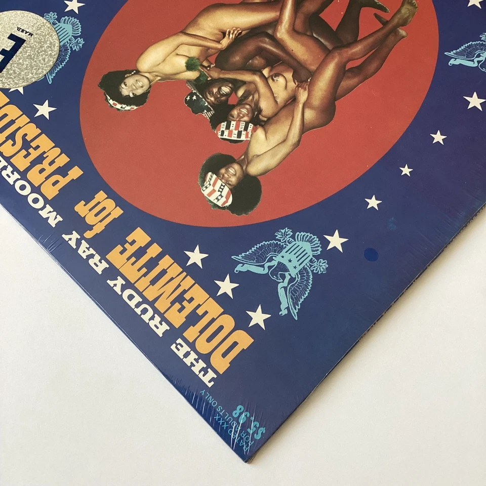 RUDY RAY MOORE ~ Dolemite For President *SEALED* Orig 1972 XXX Comedy NUDE LP - Image 3 of 4