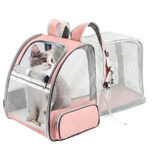 Texsens Traveler Bubble Backpack Pet Carrier for Small Cats Dogs - Breathable