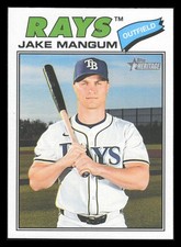 Jake Mangum 2026 Topps Heritage #227 Tampa Bay Rays