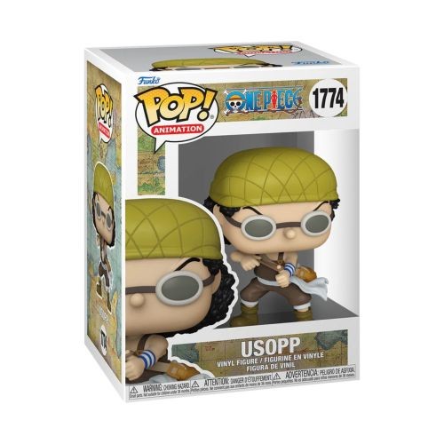 Funko Unisex Multicolore Figurina In Vinile Animata One Piece Pop! Usopp - Immagine 3