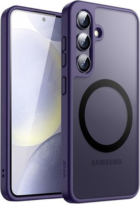 JETech Magnetische Hülle für Samsung Galaxy S24+ 5G, Stoßfest, Cobalt Violet