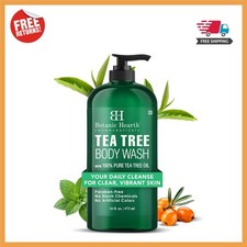Tea Tree Body Wash 16 fl oz Natural Antifungal Shower Gel for Healthy Skin