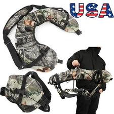 Camo Compound Bow Bag Bow Cam Protector  Target Shooting Hunting Archery Quiver