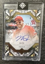 MIKE TROUT - 2025 Topps Transcendent On Card AUTO 14/25 SP - Los Angeles Angels
