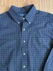 Ralph Lauren Mens Button Down Shirt Large w/Pocket Green Navy Purple Check L/S