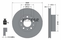 2X Bremsscheibe Pro+ Textar 92275105 FüR Fiat Jumper Ducato Peugeot Boxer 244 U9