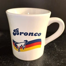 Retro Ford Bronco 16 Oz Ceramic Diner Coffee Mug Cup White Open Road Licensed