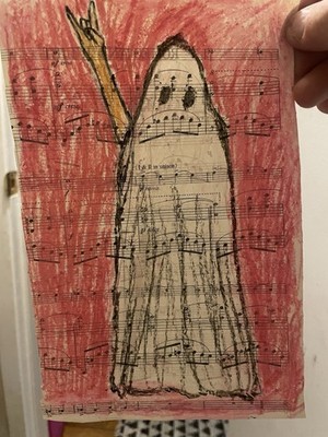 Space Dog By Tori Amos Original Drawing 