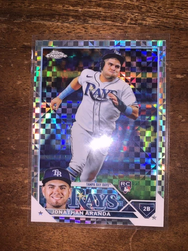 2023 Topps Chrome X-Fractor Refractor Rookie Jonathan Aranda Rays