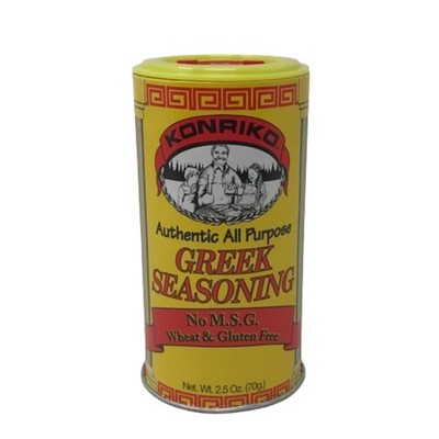 Greek Authentic Seasoning 2.5 oz Pack of 6 Wheat Free Gluten No MSG